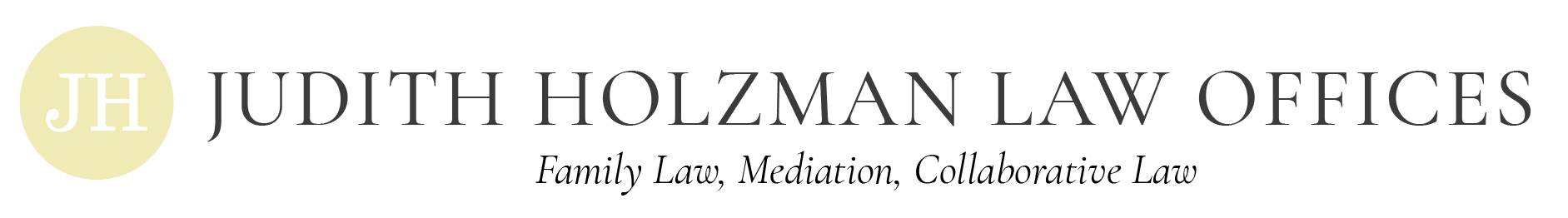 Judith Holzman Law Offices primary logo featuring “JH” icon, serving the Greater Toronto Area.
